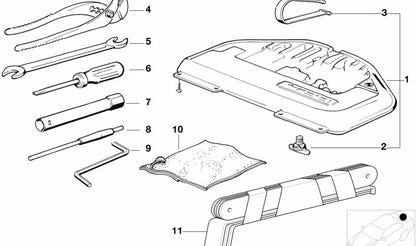 Interruptor de emergencia para techo corredizo eléctrico OEM 54008149665 para BMW Serie 5 E34 (518g, 518i, 520i, 525i). Original BMW.
