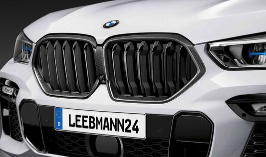 M Performance decorative grilles for BMW X6 G06 (OEM 51712467264). Original BMW.