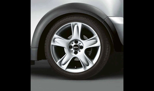 Llanta de aluminio 5 Star Bullet 91 OEM 36116763299 para MINI R50, R53, Cabrio R52. Original MINI.