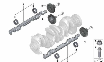 Engranaje para BMW Serie 1 E81, E82, E87N, E88, F20, F21; Serie 2 F22, F23, F45; Serie 3 E90, E91, E92, E93, F30, F31, F34; Serie 4 F32, F33, F36; Serie 5 E60N, E61N, F07, F10, F11, G30; Serie 7 G11, G12; X1 E84, F48; X3 F25; X4 F26; X5 F15; Mini F54, F55