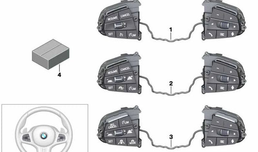 OEM Multifunktionsschalter 61319483008 für BMW G11, G12. Original BMW.