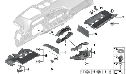 Tornillo 5x28 OEM 07119906661 para BMW F10, F11, G60, G61, G68, G90, G20N, G21N, G28N, G80N, G81, G81N, G22N, G23N, G26E, G26F, G26N, G82N, G83N, G87. Original BMW.