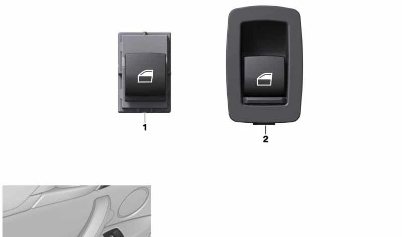 Interruptor para elevalunas OEM 61319361941 para BMW F15 (X5). Original BMW