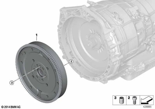 Torsion Damper for BMW F30N, G30 (OEM 21208681723). Original BMW