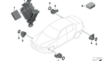Soporte de módulo OEM 66336854515 para BMW F30, F31, F34, F80, F32, F33, F36, F82. Pieza original BMW.