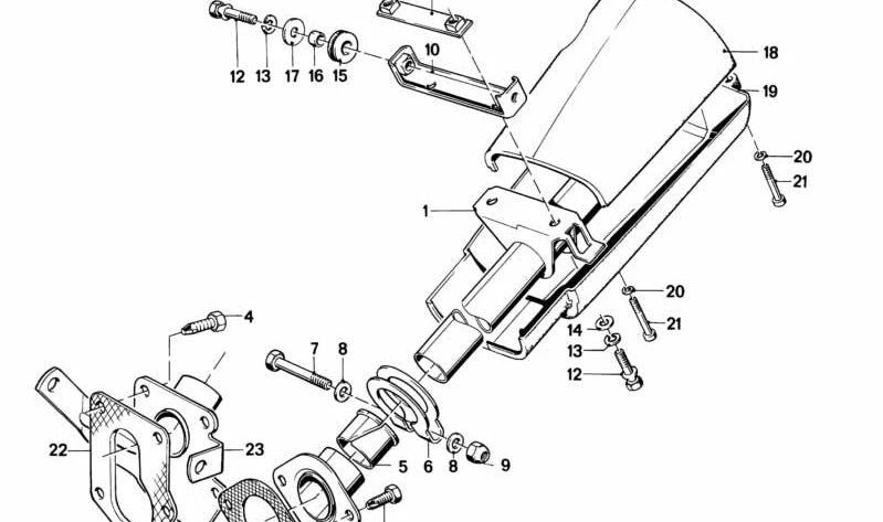 Soporte para BMW Serie 3 E30 (OEM 32311154950). Original BMW