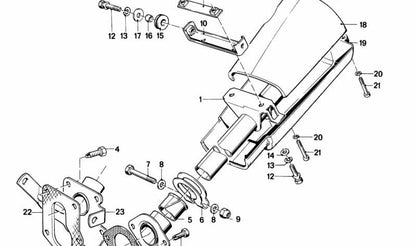 Casquillo intermedio OEM 32311154688 para BMW E21, E30. Original BMW.