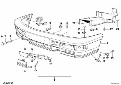Cubierta derecha para BMW Serie 5 E28 (OEM 51111934656). Original BMW