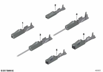 Contacto de Buje MQS para BMW E81, E82, E87, E88, F20, F21, F52, E36, E46, E90, E92, E93, F30, F31, F34, F35, G20, G21, G80, G81, F32, G26E, E39, E60, E61, F07, F10, F11, F18, F90, G30, G31, G38, G60, G61, G68, E63, E64, F06, F12, F13, G32, E38, E65, E66,