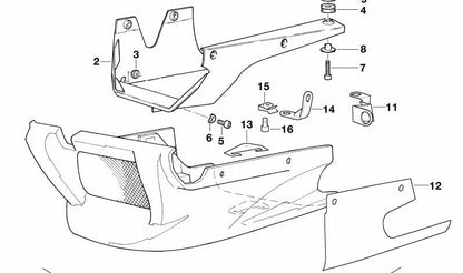 Soporte lateral derecho OEM 46632316445 para motos BMW K100, K100LT, K100RS, K100RT. Original BMW Motorrad.