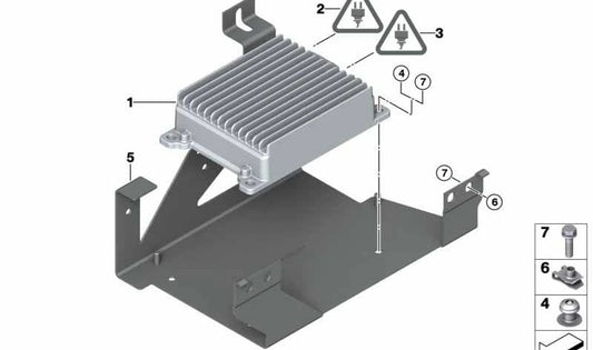 Vis OEM 3 feuilles 0711904277 pour BMW F06, F07, F10, F11, F12, F13, E70, E71, E72. BMW d'origine.