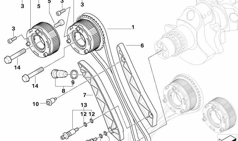 OEM fixing pin 11317835795 for BMW E60, E61, E63, E64. Motor distribution system piece. Original BMW.