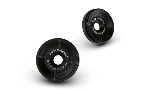 Jeu de capuchons de guidon OEM 77222469274 pour motos BMW R 18, R 18 Classic, R 18 B, R 18 Transcontinental. BMW Motorrad d'origine.