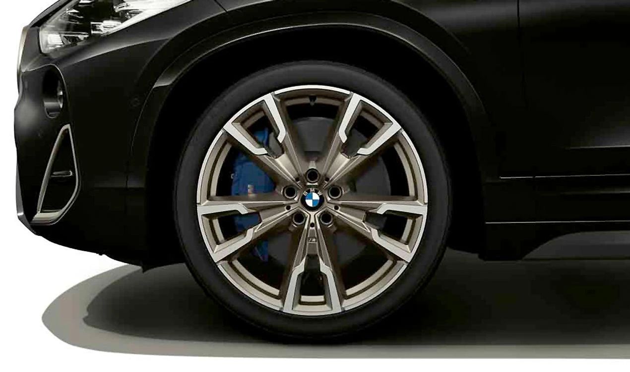 Llantas de aleación M V-Spoke 721 OEM 36108064569 para BMW F48, F39, X1, X2. Color gris cerium mate, 20", 8J ET50. Original BMW.