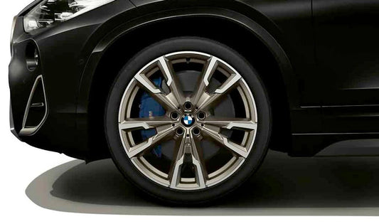 Llantas de aleación M V-Spoke 721 OEM 36108064569 para BMW F48, F39, X1, X2. Color gris cerium mate, 20", 8J ET50. Original BMW.