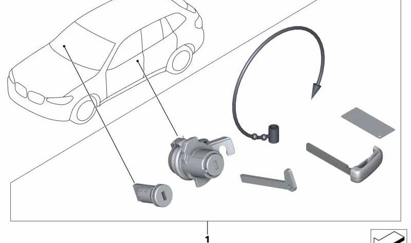 Juego de Igualación Codificado para BMW Serie 5 F90, G30, G31, Serie 6 G32, Serie 8 F91, G14, X5 F95, X6 F96, X7 G07 (OEM 51217444578). Original BMW