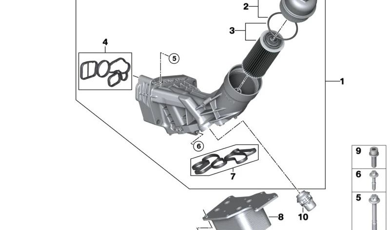 Intercambiador de calor OEM 11428585624 para BMW F20, F21, F22, F23, F30, F31, F34, F35, G20, F32, F33, F36, G22, G26, G30, G31, G32, G11, G12, G01, G02, G08. Original BMW.