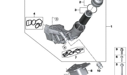 Intercambiador de calor OEM 11428585624 para BMW F20, F21, F22, F23, F30, F31, F34, F35, G20, F32, F33, F36, G22, G26, G30, G31, G32, G11, G12, G01, G02, G08. Original BMW.