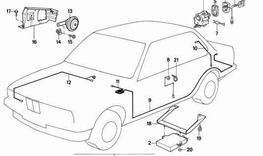 Soporte cuadro de instrumentos OEM 65711377255 para BMW E24 628CSi, 635CSi {todos los modelos compatibles}. Pieza original BMW.