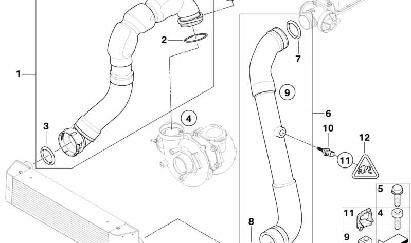 OEM 11617807096 CAP ANTIROTAZIONE FISSAGGIO PER BMW (Modelli compatibili: E81, E82, E87, E88, E90, E91, E92, E93, E60, E61, E84, E70, E71). BMW originale.