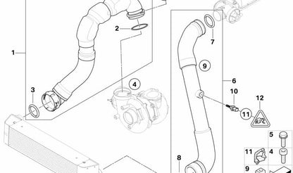 OEM 11617807096 CAP ANTIROTAZIONE FISSAGGIO PER BMW (Modelli compatibili: E81, E82, E87, E88, E90, E91, E92, E93, E60, E61, E84, E70, E71). BMW originale.