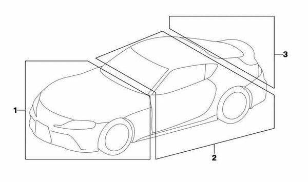 Placa informativa OEM 71212122649 para BMW F54, F54N, F55, Serie 2 G42, Serie 3 G80, Serie 4 G82 y MINI F54, F54N, F55. Original BMW y MINI.