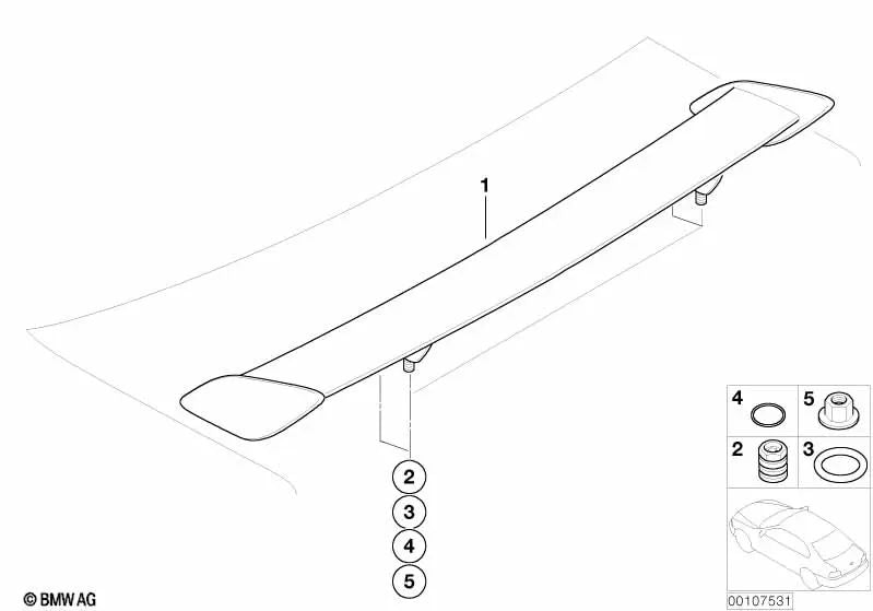 Anneau d'étanchéité pour la série BMW 3 E46 (OEM 07147110859). BMW d'origine