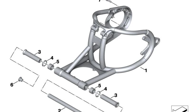Eje oscilante OEM 33359899361 para motos BMW R 18, R 18 Classic, R 18 B, R 18 Transcontinental. Original BMW Motorrad.