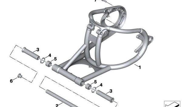 Eje oscilante OEM 33359899361 para motos BMW R 18, R 18 Classic, R 18 B, R 18 Transcontinental. Original BMW Motorrad.