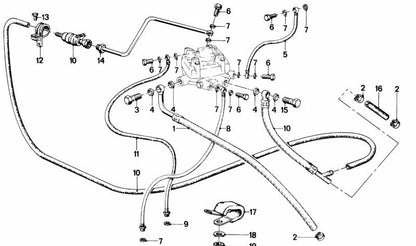 Anillo de estanqueidad para BMW E21, E12, E28 (OEM 13311265752). Original BMW
