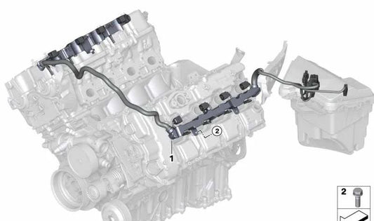 Wiring injectors / ignition OEM 12517608387 for BMW E70, E71, E72. Original BMW.