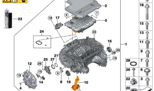 Brush Module Cover for BMW I20 (OEM 12379487374). Original BMW.
