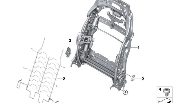 Soporte de Conector para BMW Serie 5 F07, F10, F11, F18, F90, G30, G31, G38, Serie 6 F06, F12, F13, G32, Serie 7 F01, F02, F04, X5 F95, G05, X6 F96, G06, X7 G07, XM G09 (OEM 61139258261). Original BMW