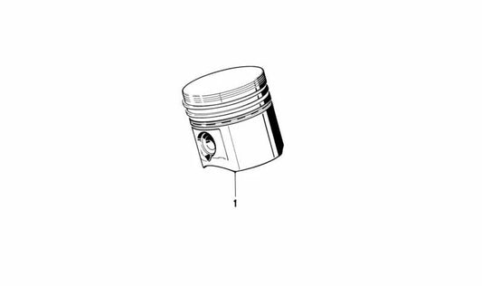 Pistón Mahle OEM 11251309803 para BMW E24 635CSi, M635CSi y BMW E28 M5 con motor S38. Original BMW.