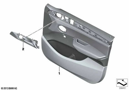 Maça da porta frontal direita para BMW F25, F26 (OEM 51417359236). BMW original