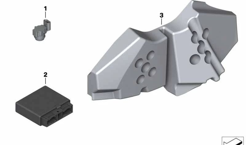 Soporte mecanismo de mando OEM 61358545539 para BMW Motorrad C 650 GT (K19) 2015-2020. Original BMW Motorrad.