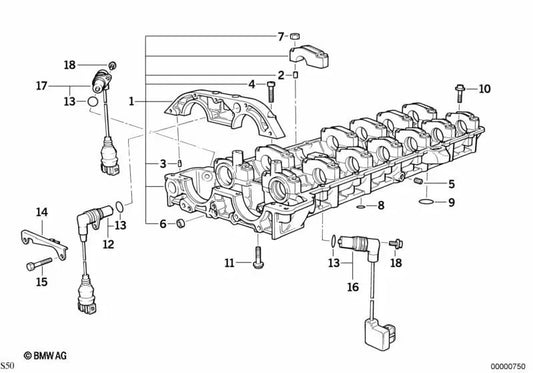 Suporte ao sensor de OT para BMW 3 E36 Series (OEM 12141318735). BMW original