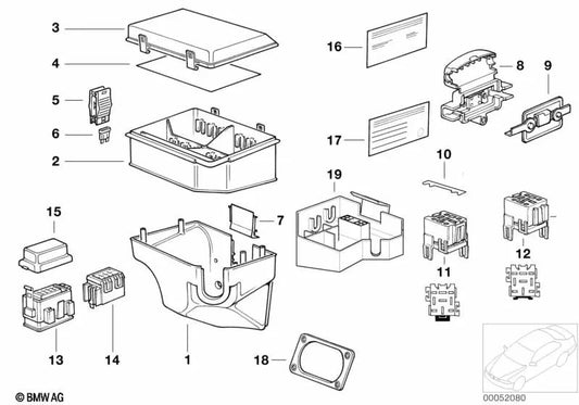 BMW E31 Aufkleber (OEM 61138354097). Original BMW