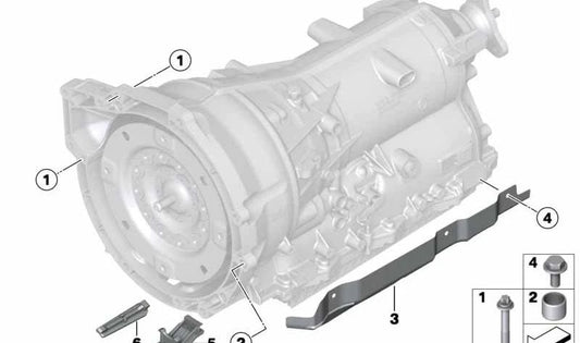 Chapa protectora térmica OEM 24147633209 para BMW F20, F21, F30, F31. Pieza original BMW. Ideal para proteger componentes del calor en modelos con motor N13 y cambio manual o automático.
