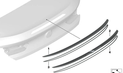 Alerón trasero de carbono OEM 51628083396 para BMW F91 M8 Competition (2019-2025). Original BMW.