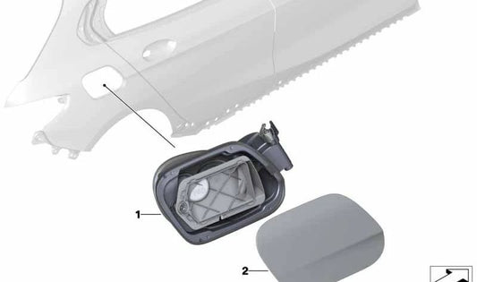 Tapa embellecedora OEM 51177487255 para BMW F44. Original BMW.