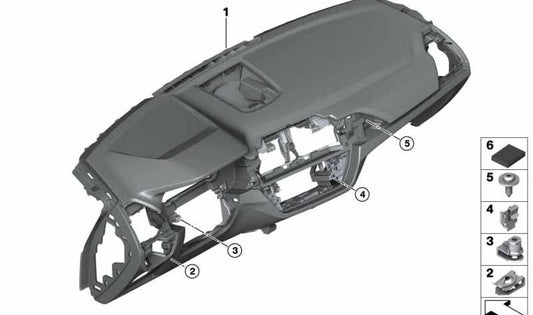 Pantalla Head-Up Display Sensatec OEM 51457938816 para BMW G01, F97, G02, F98. Compatible con salpicaderos en negro/oyster. Original BMW.