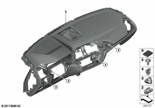 Sensatec -Instrumententafel für BMW X3 G01, G08 (OEM 51459108836). Original BMW.