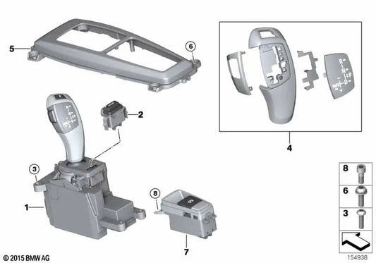 Ersatz für Änderungshebel für BMW x5 E70, E70N, x6 E71 (OEM 61319116588). Original BMW.