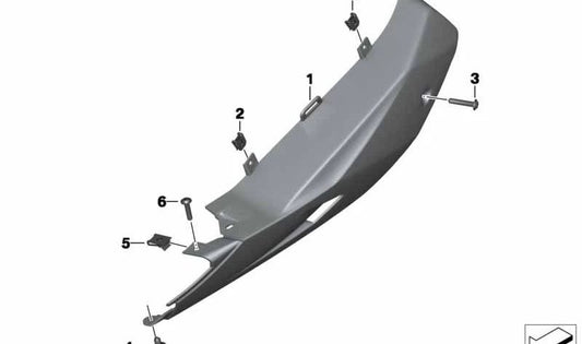 Estribo trasero derecho OEM 46637725010 para BMW Motorrad C 600 Sport, C 650 Sport. Original BMW Motorrad.
