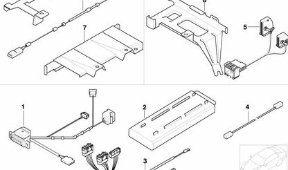 Cableado Micrófono Manos Libres para BMW Serie 5 E39 (OEM 61128373781). Original BMW