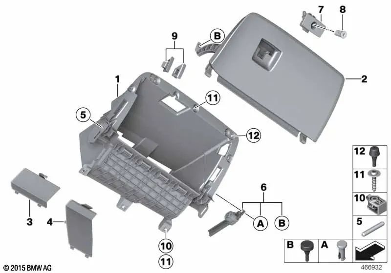 Abschlusszylinderreparaturkit für BMW F25, F26 (OEM 61359371804). Original BMW.