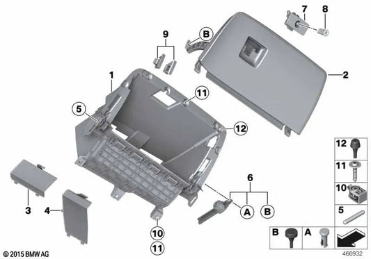 Abschlusszylinderreparaturkit für BMW F25, F26 (OEM 61359371804). Original BMW.