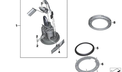 Tapa de rosca depósito de combustible OEM 16116760285 para BMW E85, E86, E89. Original BMW.