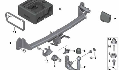 Unidad de mando para enganche de remolque OEM 63119463373 para BMW F20, F30, F32, X1 F48 y MINI F54, F55, F56, F57, F60… y más. Original BMW y MINI.